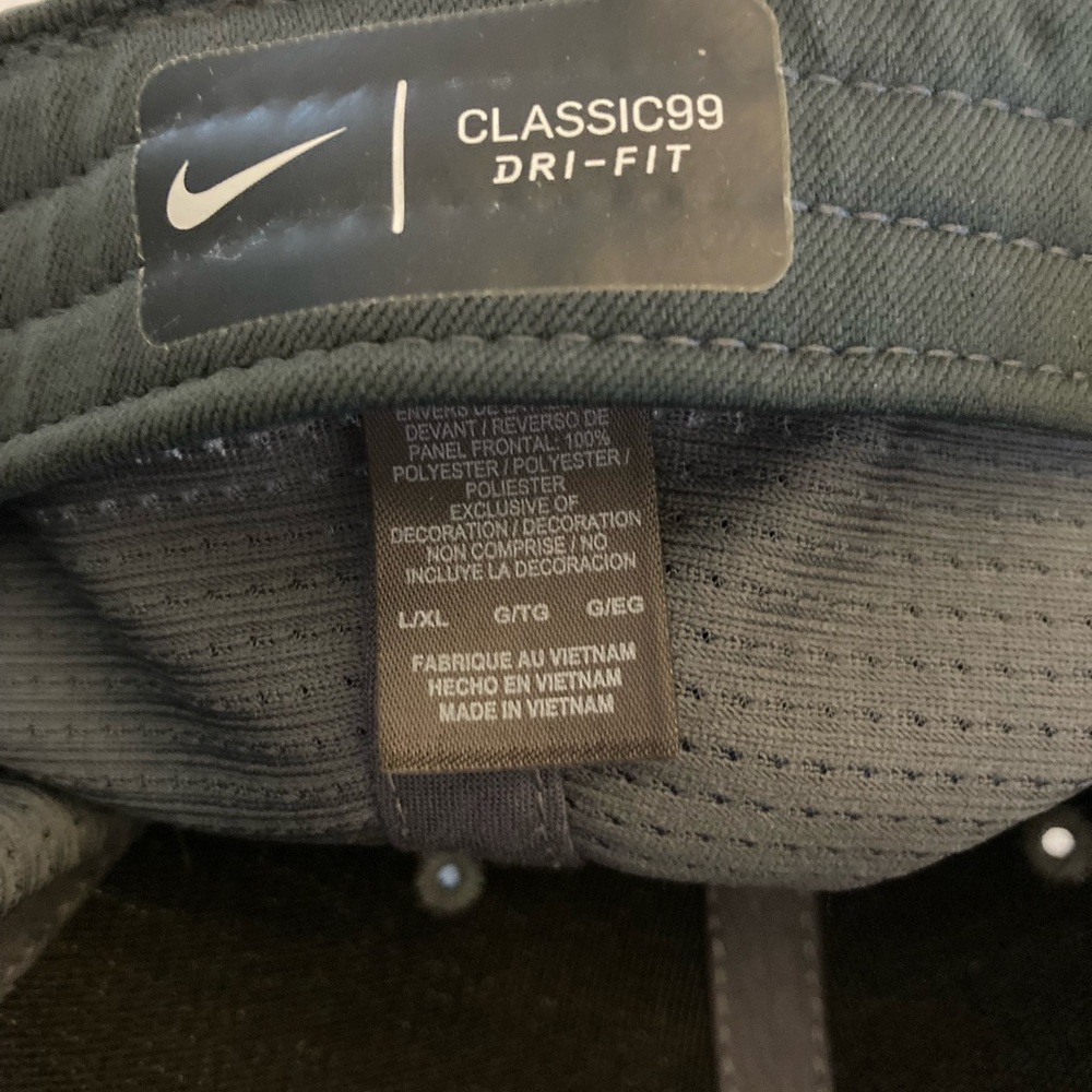 Nike Classic99 Dark grey hat with white Logo. L/XL - Picture 5 of 6